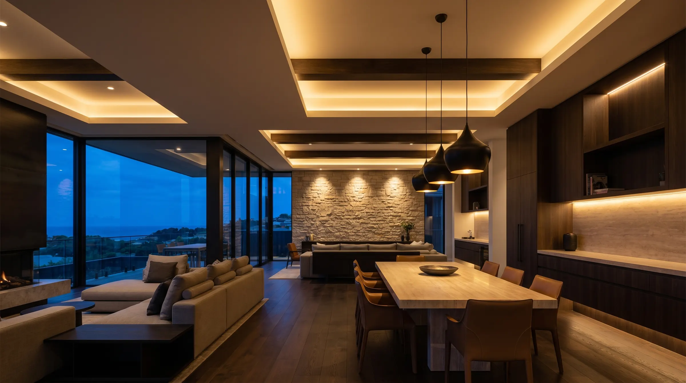 Premium finished interior with integrated electrical